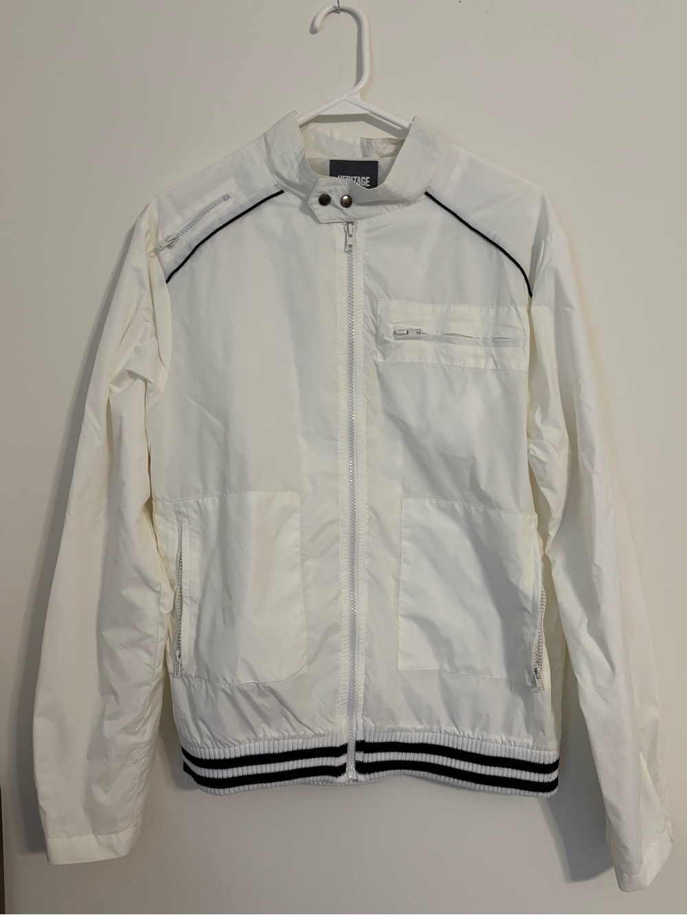 Heritage 1981 White Men’s Windbreaker
